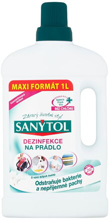 Dezinfekcia Sanytol, na bielizeň, vôňa bielych kvetov, 1 l