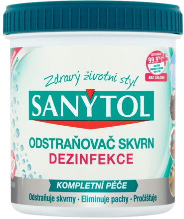 Dezinfekcia Sanytol, odstraňovač škvŕn, 450 g