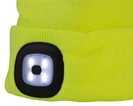 Čiapka LED, žltá, 4x SMD LED