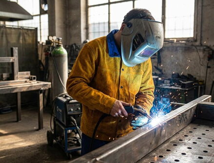 Bunda Strend Pro Industrial, na zváranie, kožená, XXL