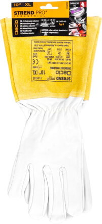 Rukavice Strend Pro Industrial Decio, celokožené, zváračské, veľkosť 10/XL Rukavice Strend Pro Industrial Decio, celokožené, zváračské, veľkosť 10/XL
