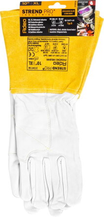 Rukavice Strend Pro Industrial Adeo, celokožené, zváračské, veľkosť 10/XL Rukavice Strend Pro Industrial Adeo, celokožené, zváračské, veľkosť 10/XL