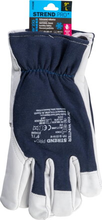 Rukavice Strend Pro Marzio Winter, zimné, ochranné, zateplené, textil/koža, veľkosť 09/L,  blister