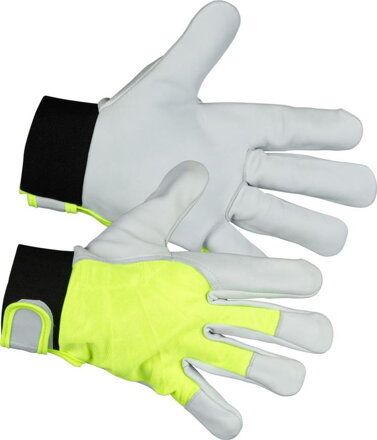 Rukavice Strend Pro Marvic High Vision, textil/koža s reflexnými prvkami, veľkosť 10/XL, blister