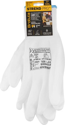 Rukavice ST BROTULA White 11/XXL, záhradné, biele, s blistrom