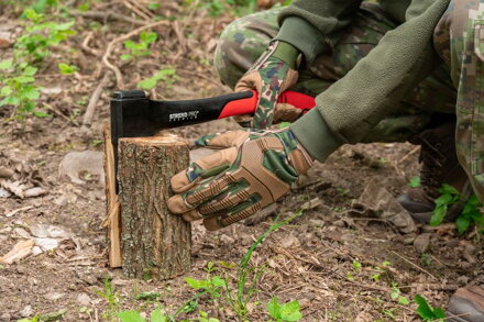 Rukavice Strend Pro Camo, pracovné, camouflage, veľkosť 9/L