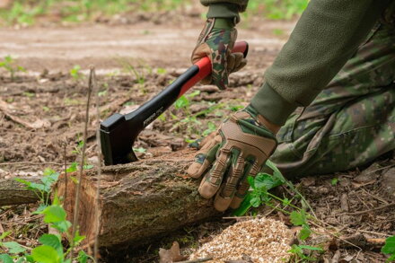 Rukavice Strend Pro Camo, pracovné, camouflage, veľkosť 11/XXL