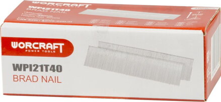 Klince do sponkovačky Worcraft CNS-S20LiH, 40 mm, Typ T, bal. 5000 ks