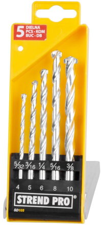 Sada vrtak STREND PRO SD105, 5 dielna, 4-10 mm, do muriva
