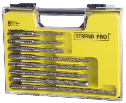 Sada vrtak STREND PRO SD051, 8 dielna, SDS+