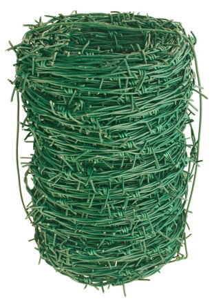 Drot Barwire Pvc 2,10 mm, L-050 m, ostnatý