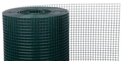 Pletivo GARDEN PVC 1000/25x25/2,5 mm, zelené, RAL 6005, štvorhranné, záhradné, chovateľské, bal. 10 m