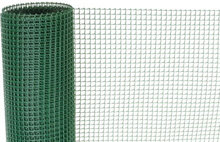 Pletivo ECONOMY 5, 1000/10x10 mm, štvorcový vzor, 300g/m2, zelené, celoplastové, bal. 10 m