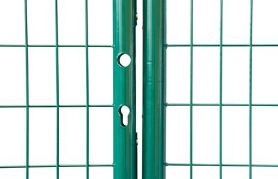 Brana METALTEC DUO 3580/1950/100x50 mm, dvojkridlova, zahradna, zelena, ZN+PVC, RAL6005