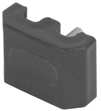 Uchytka EUROSTANDARD 60x60 mm, na panel, vrátane skrutky, tvar M, antracit, bal. 10ks