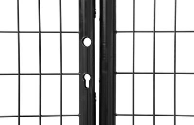 Brana METALTEC DUO 3580/1750/100x50 mm, dvojkrídlová, záhradná, antracit, ZN+PVC, RAL7016