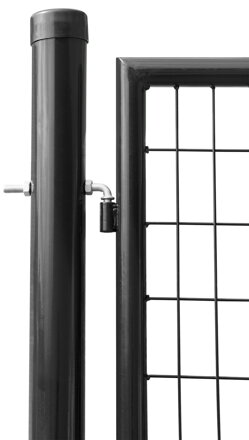 Brana METALTEC DUO 3580/1950/100x50 mm, dvojkrídlová, záhradná, antracit, ZN+PVC, RAL7016