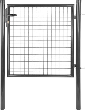 Brána Strend Pro METALTEC ECO 2, 1000/1200/50x50 mm, okrúhly rám, antracit, jednokrídlová, záhradná, ZN+PVC, RAL7016 Brána Strend Pro METALTEC ECO 2, 1000/1200/50x50 mm, okrúhly rám, antracit, jednokrídlová, záhradná, ZN+PVC, RAL7016