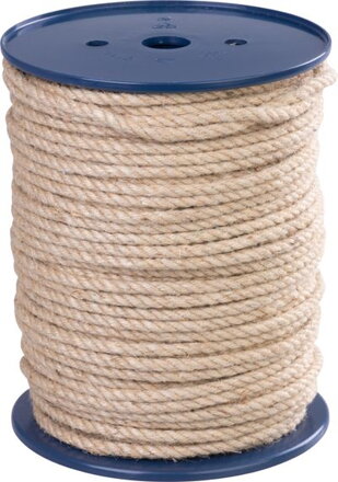Lano Strend Pro Premium, jutové, prírodné, 6 mm, šnúra, stáčané, L-100 m Lano Strend Pro Premium, jutové, prírodné, 6 mm, šnúra, stáčané, L-100 m