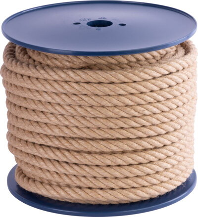 Lano Strend Pro Premium, jutové, prírodné, 16 mm, stáčané, L-50 m Lano Strend Pro Premium, jutové, prírodné, 16 mm, stáčané, L-50 m