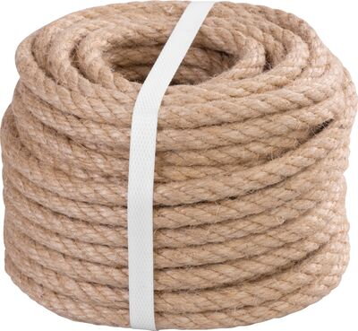 Lano Strend Pro Premium, jutové, prírodné, 10 mm, stáčané, L-20 m Lano Strend Pro Premium, jutové, prírodné, 10 mm, stáčané, L-20 m