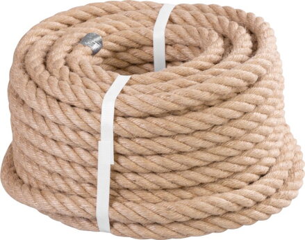 Lano Strend Pro Premium, jutové, prírodné, 16 mm, stáčané, L-20 m Lano Strend Pro Premium, jutové, prírodné, 16 mm, stáčané, L-20 m