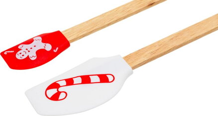 Stierka MagicHome, na pečenie/varenie, vianoce, silikón, červená/biela s potlačou, Sellbox 18 sád