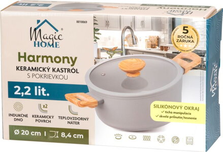 Kastról MagicHome Harmony, so sklenenou pokrievkou, 20 cm Kastról MagicHome Harmony, so sklenenou pokrievkou, 20 cm