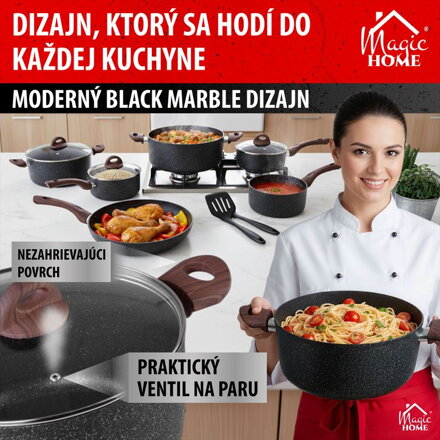 Sada riadu MagicHome Black Marble Line, 13 dielna Sada riadu MagicHome Black Marble Line, 13 dielna