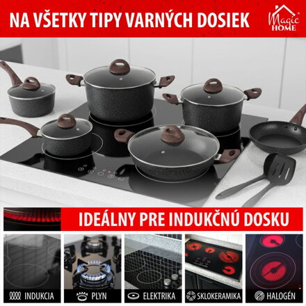 Sada riadu MagicHome Black Marble Line, 13 dielna Sada riadu MagicHome Black Marble Line, 13 dielna