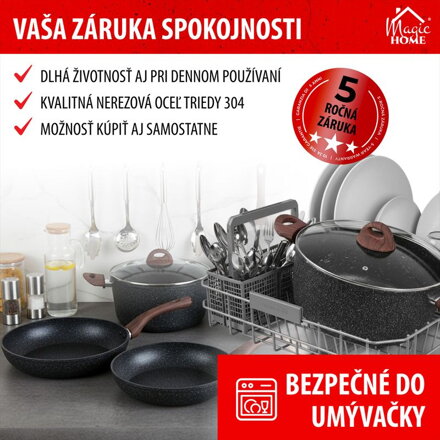 Sada riadu MagicHome Black Marble Line, 13 dielna Sada riadu MagicHome Black Marble Line, 13 dielna