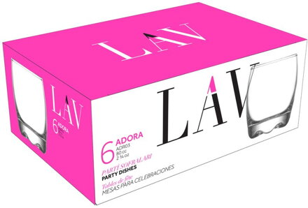 Pohár Adora, LAV, sklenený, na likér/destilát, 80 ml, 49x61 mm, bal. 6 ks Pohár Adora, LAV, sklenený, na likér/destilát, 80 ml, 49x61 mm, bal. 6 ks