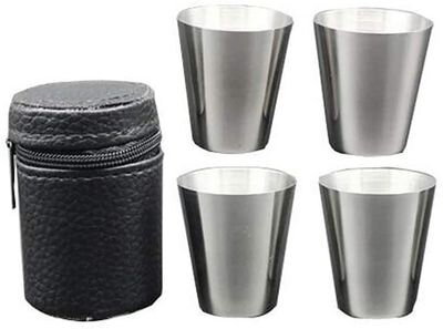 Štamperlík MagicHome, sada, nerez, v koženkovom puzdre, 4x30 ml