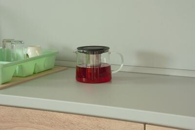Čajník MagicHome TP003, 1.5 lit, sklo/PP/nerez
