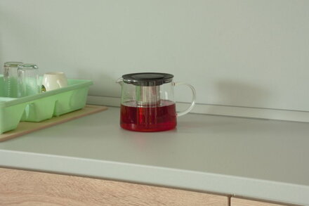Čajník MagicHome TP003, 1.5 lit, sklo/PP/nerez