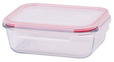 Doza MagicHome BSG2, 1000 ml, 20x15x6 cm, borosilikátové sklo/PP