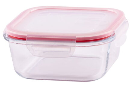 Doza MagicHome BSG1, 0750 ml, 15x15x6 cm, borosilikátové sklo/PP