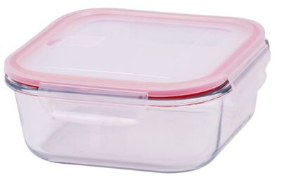 Doza MagicHome BSG1, 1100 ml, 18x18x7 cm, borosilikátové sklo/PP