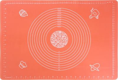 Podložka MagicHome, na cesto, silkón, červená, 64x45 cm
