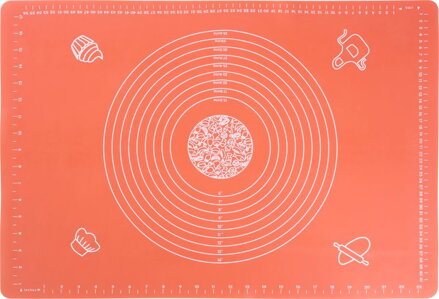 Podložka MagicHome, na cesto, silkón, červená, 64x45 cm