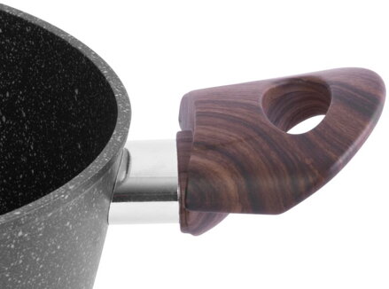 Hrniec MagicHome Black Marble Line, 20 cm, 2200 ml, s pokrievkou Hrniec MagicHome Black Marble Line, 20 cm, 2200 ml, s pokrievkou