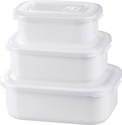 Dóza MagicHome Lunchbox set MB41, sada 3 ks, 700/1300/2100 ml, obdĺžniková, otvárateľné veko