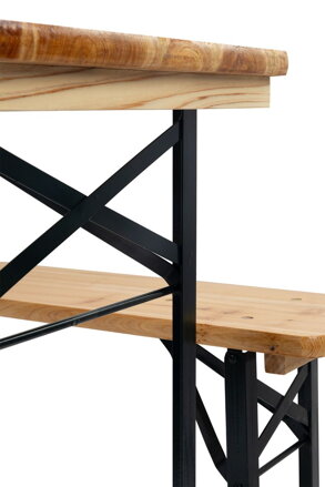 Set pivný DORTMUND Max3 Slim, stôl 220x50x76,5 cm, 2x lavica 220x25x46,5 cm, drevo 27 mm Set pivný DORTMUND Max3 Slim, stôl 220x50x76,5 cm, 2x lavica 220x25x46,5 cm, drevo 27 mm