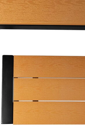 Set GARDIVA záhradný, stôl 118x58x75,5 cm, 2x lavička 108x25x45 cm