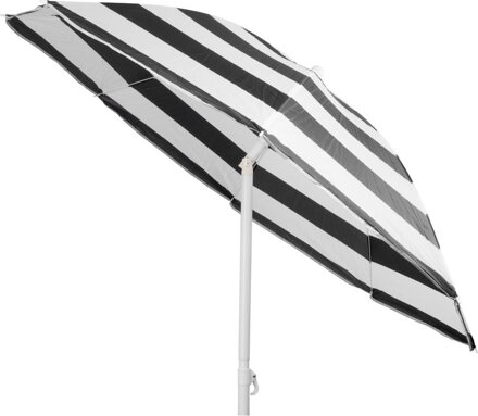 Slnečník DALIA 180 cm, 32/32 mm, s naklápacím kĺbom, čierno-biely, plážový Slnečník DALIA 180 cm, 32/32 mm, s naklápacím kĺbom, čierno-biely, plážový