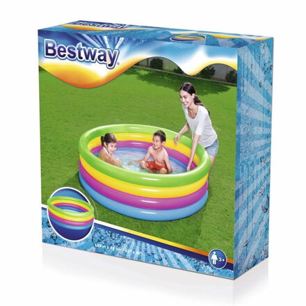 Bazenik Bestway® 51117, 157x46 cm, nafukovací, dúhový