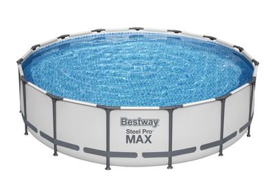Bazen Bestway® Steel Pro MAX, 457x107 cm, filter, rebrík, podložka, plachta