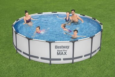 Bazen Bestway® Steel Pro MAX, 457x107 cm, filter, rebrík, podložka, plachta