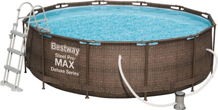 Bazen Bestway® Power Steel™ Deluxe Series™, 427x107 cm, filter, pumpa, rebrík, plachta