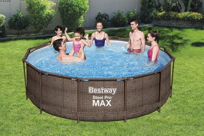 Bazen Bestway® Steel Pro MAX Deluxe Series™, 366x100 cm, filter, rebrík